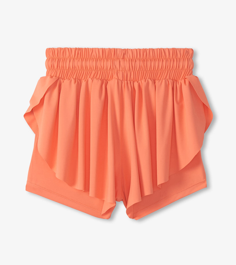 Girls Fusion Coral Running Shorts | Hatley