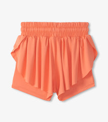 Girls Fusion Coral Running Shorts | Hatley