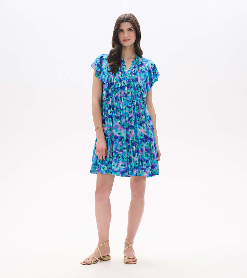 Pintuck Dress - Floating Flowers | Hatley Outlet Women