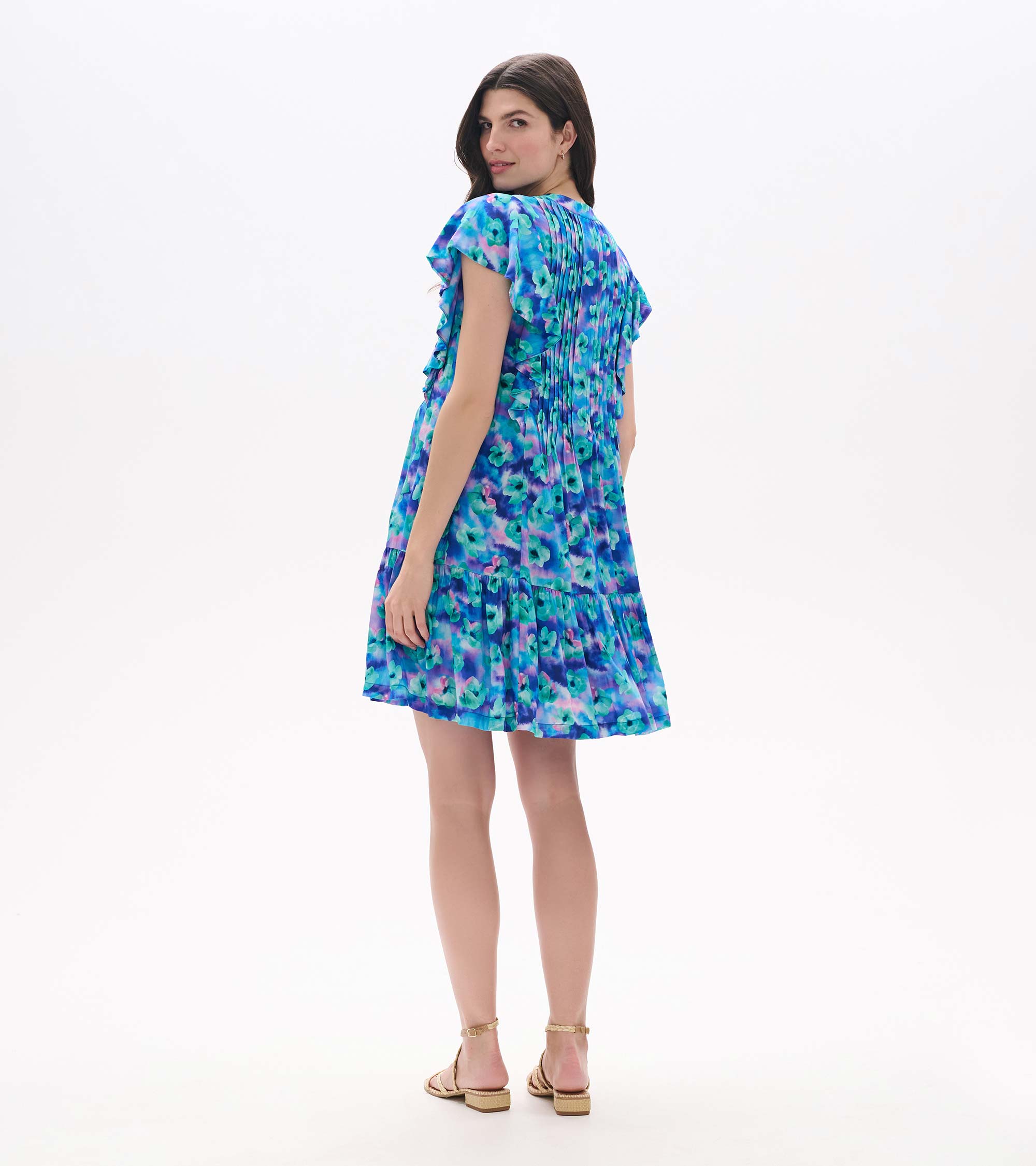 Pintuck Dress - Floating Flowers | Hatley Outlet Women