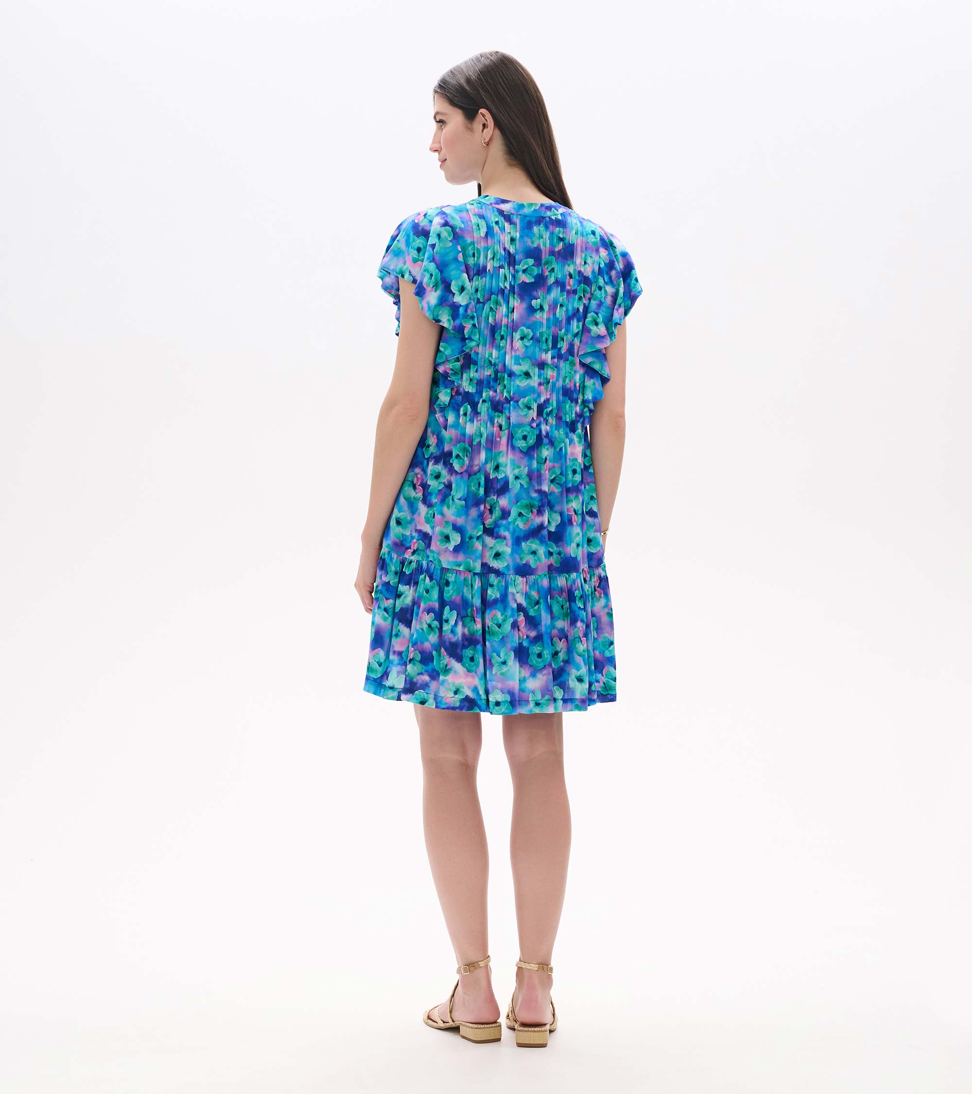 Pintuck Dress - Floating Flowers | Hatley Outlet Women