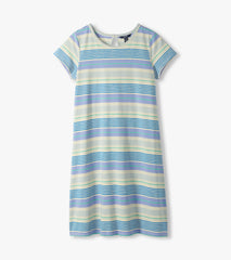 Cici A-Line Dress - Iris Wave Stripes | Hatley Discount Women