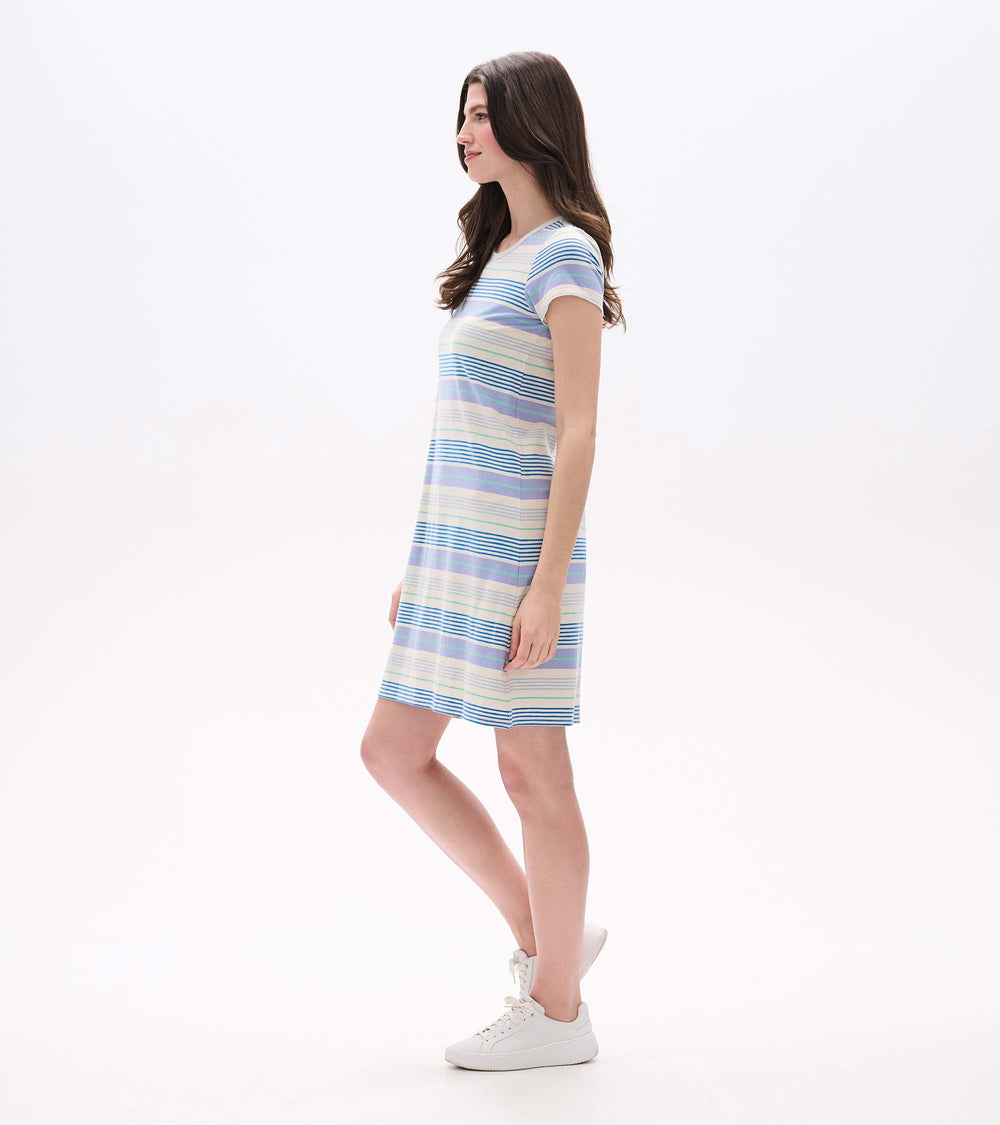 Cici A-Line Dress - Iris Wave Stripes | Hatley Discount Women
