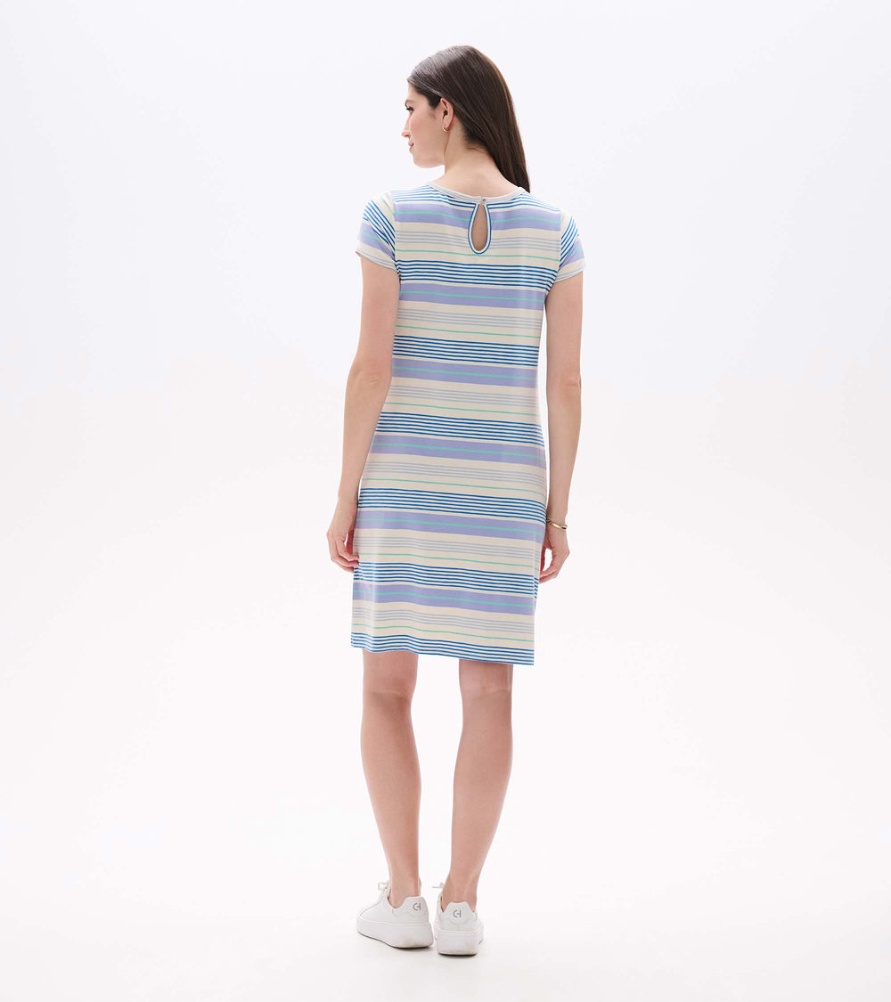 Cici A-Line Dress - Iris Wave Stripes | Hatley Discount Women
