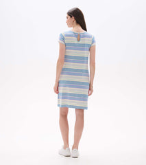 Cici A-Line Dress - Iris Wave Stripes | Hatley Discount Women