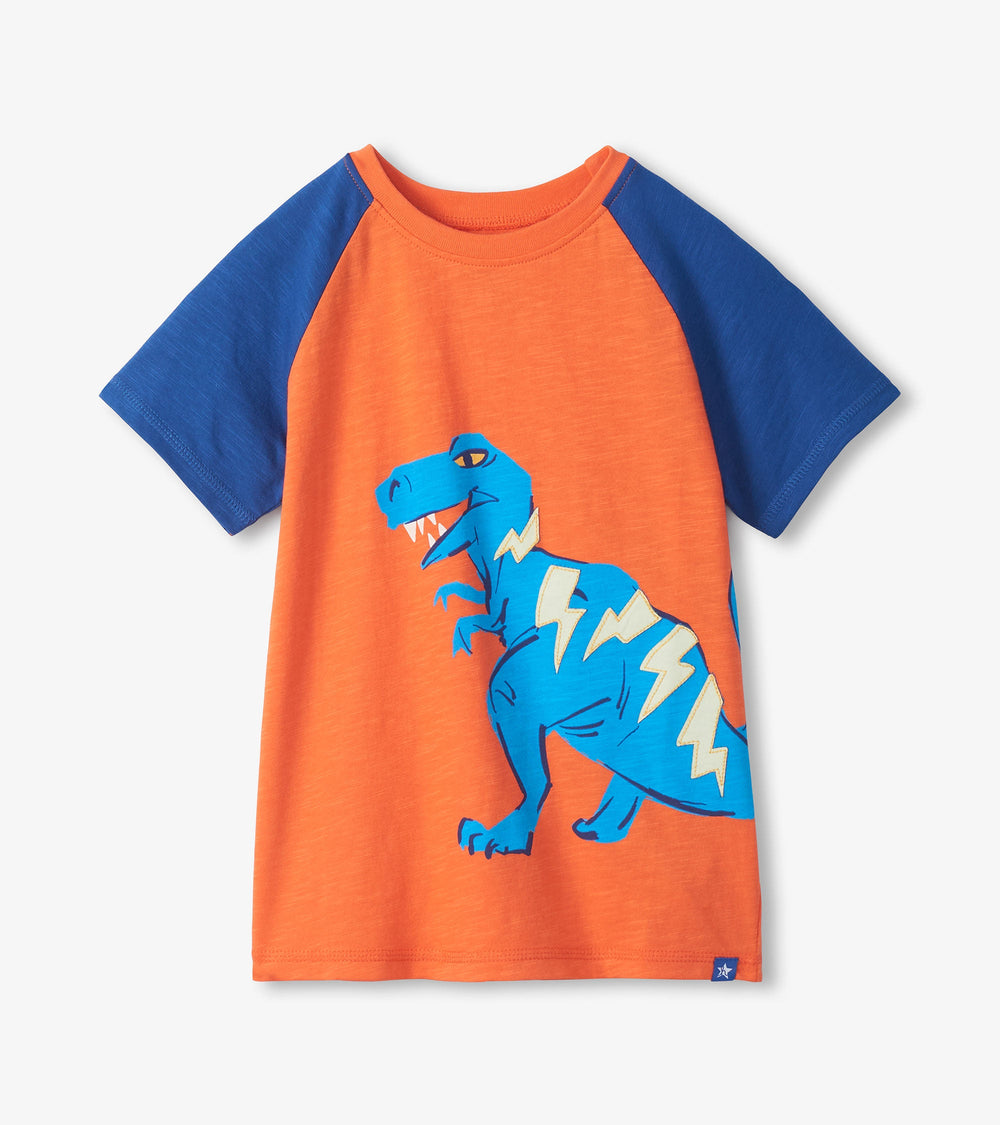 Boys Glow in the Dark Dino Raglan T-Shirt | Hatley Discount Boys