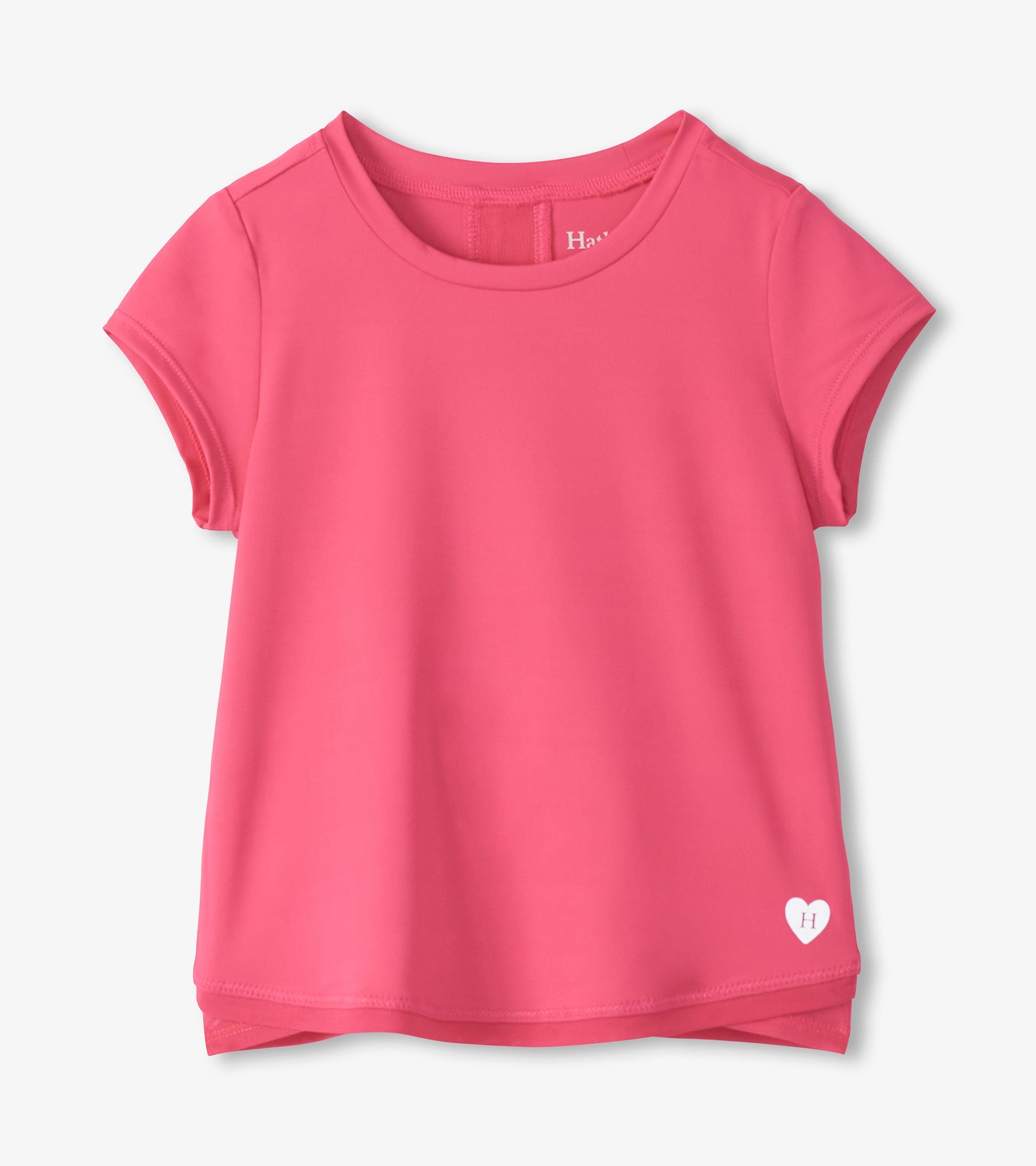 Girls Fandango Pink Mesh Trim T-Shirt | Hatley