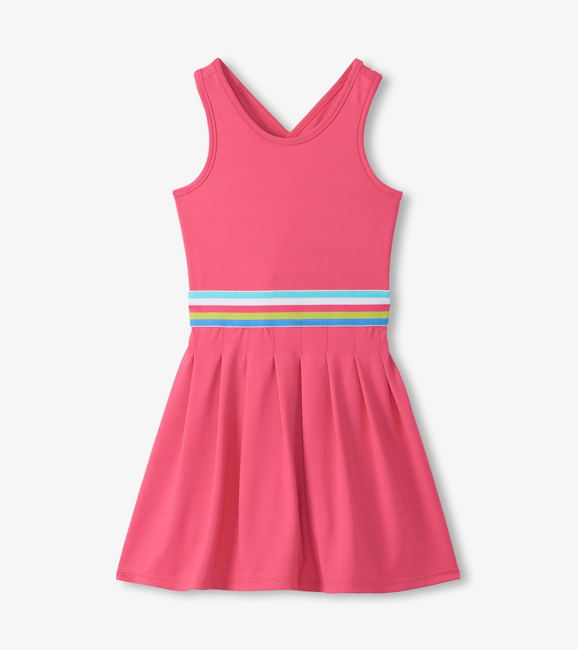 Girls Fandango Pink Pleated Active Dress | Hatley For Girls
