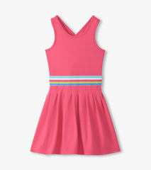 Girls Fandango Pink Pleated Active Dress | Hatley For Girls