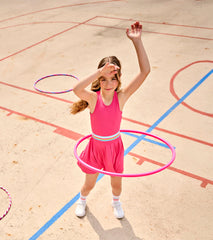 Girls Fandango Pink Pleated Active Dress | Hatley For Girls