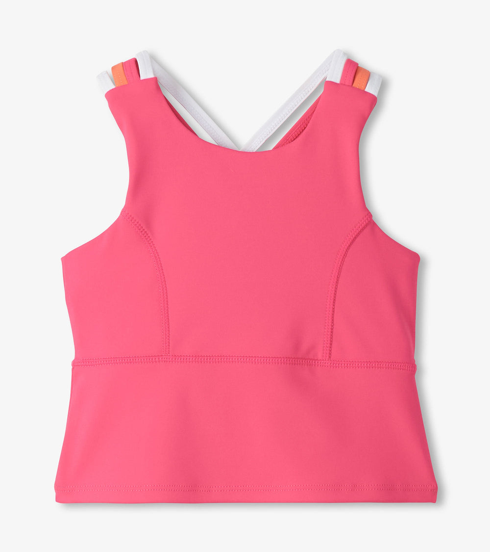 Girls Fandango Pink Strappy Active Tank | Hatley Girls
