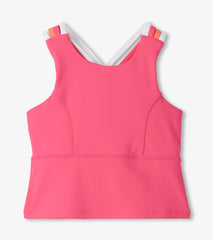 Girls Fandango Pink Strappy Active Tank | Hatley Girls