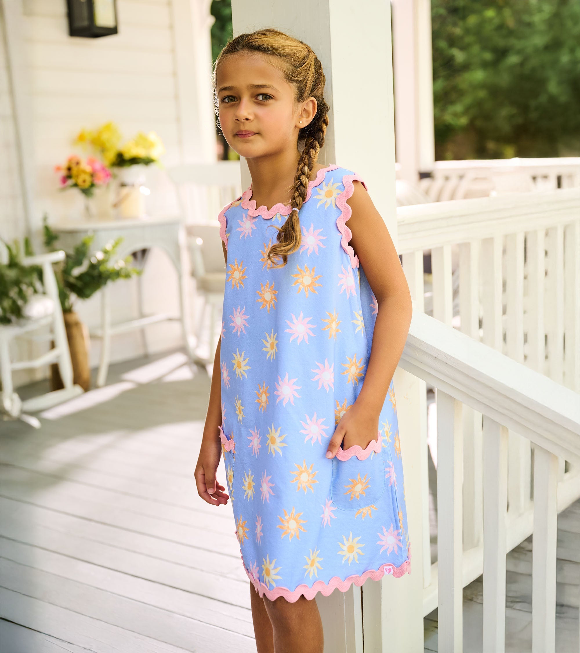 Girls Faded Suns Pinafore Dress | Hatley Onsale Girls
