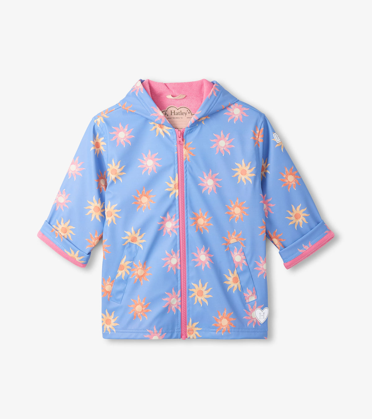 Girls Faded Suns Zip-Up Rain Jacket | Hatley