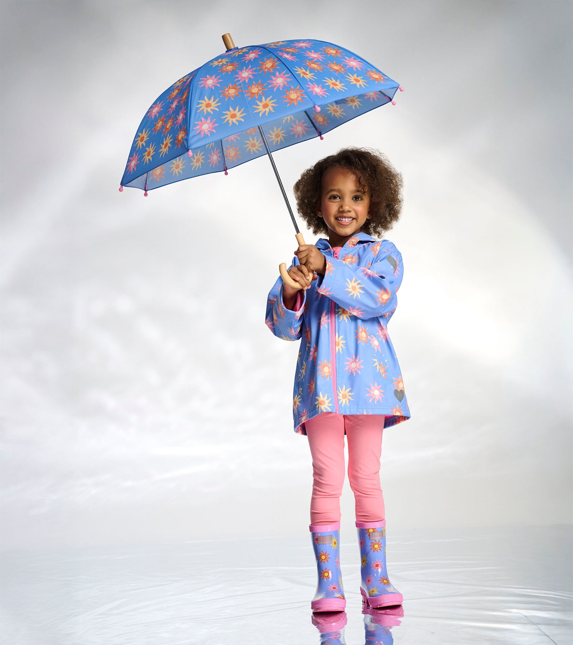Girls Faded Suns Zip-Up Rain Jacket | Hatley