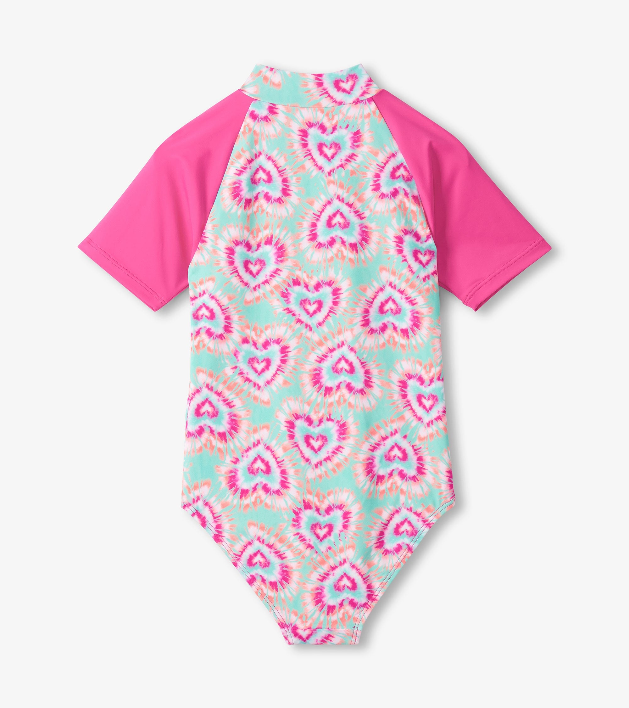 Girls Hearts One-Piece Rashguard Swimsuit | Hatley Girls