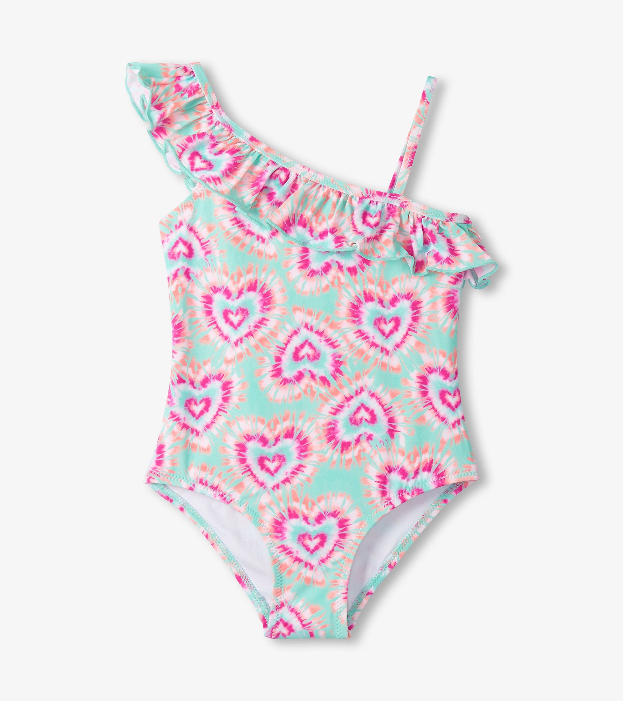 Girls Hearts One-Shoulder Swimsuit | Hatley US Girls