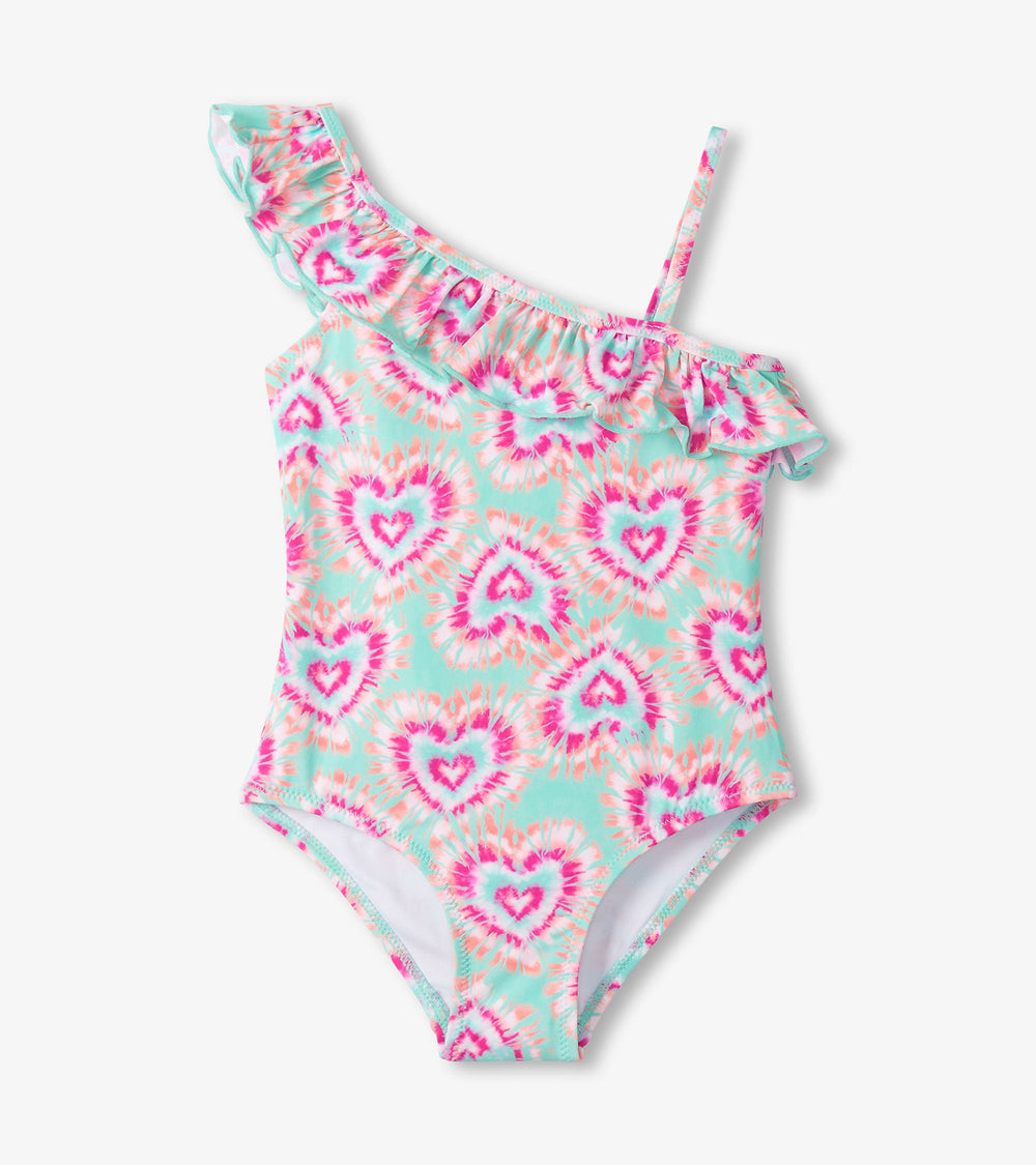 Girls Hearts One-Shoulder Swimsuit | Hatley US Girls