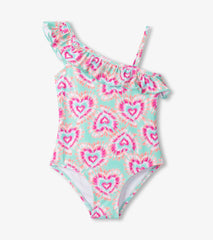 Girls Hearts One-Shoulder Swimsuit | Hatley US Girls