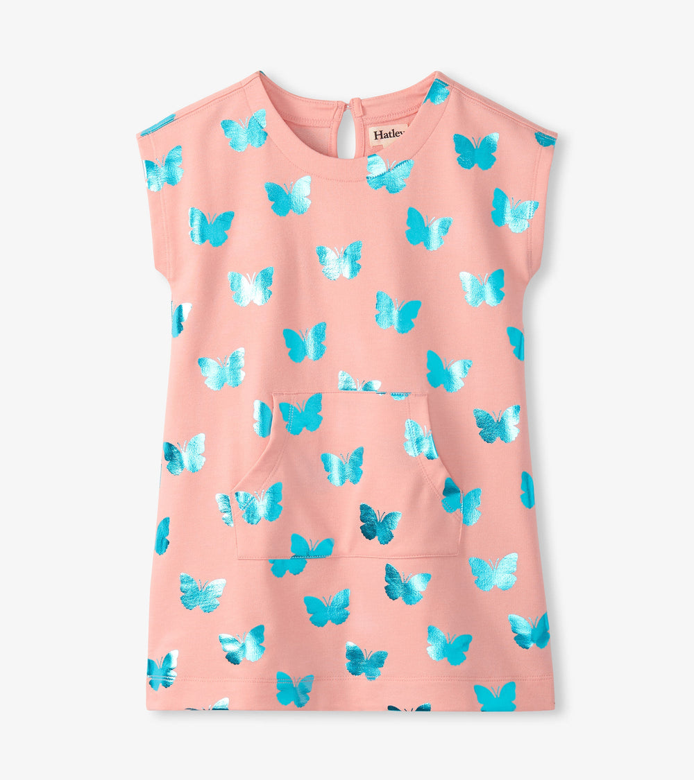 Girls Glitter Butterfly Slouchy Dress | Hatley