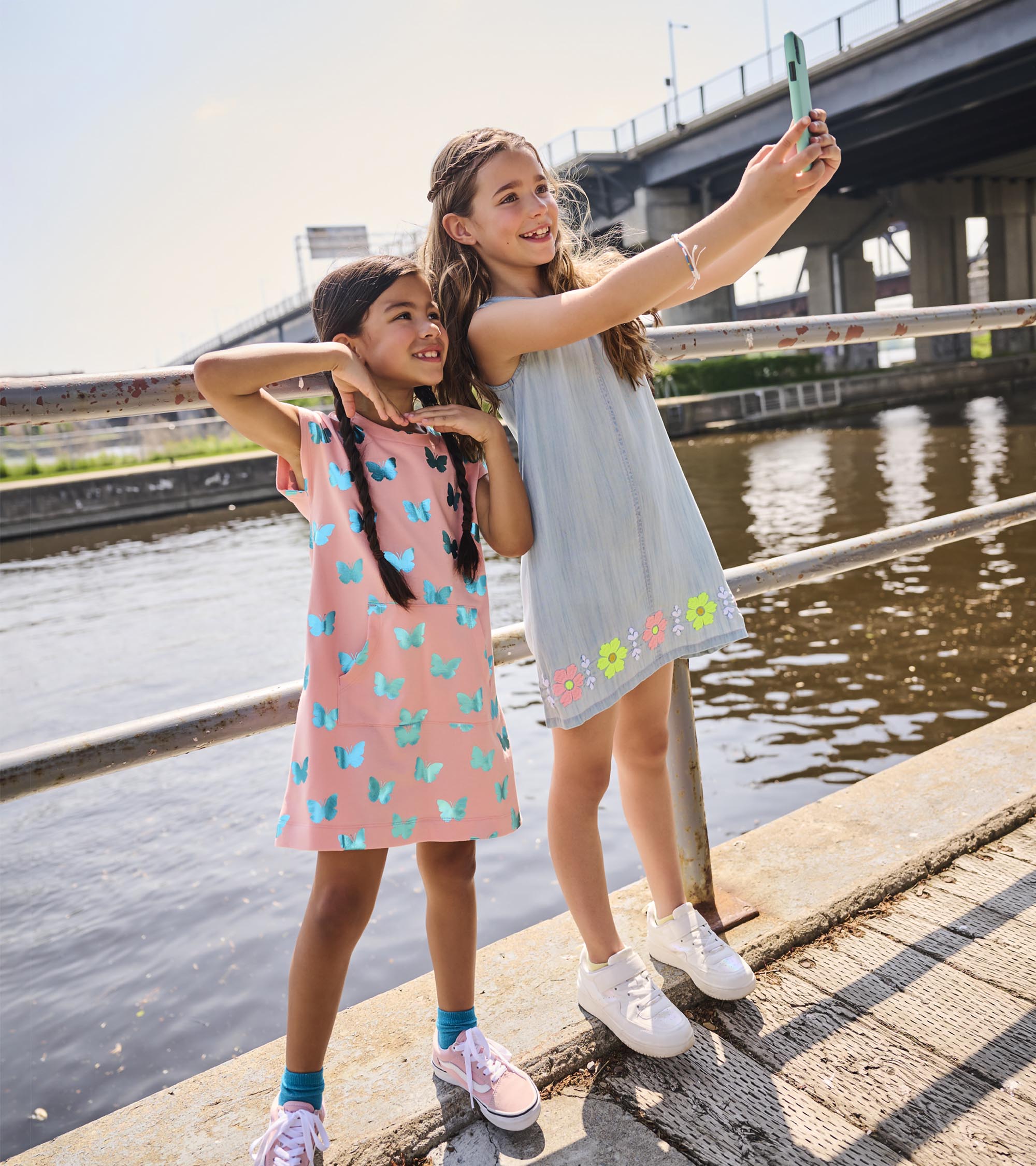 Girls Glitter Butterfly Slouchy Dress | Hatley