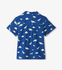 Boys Glow in the Dark Dinos Jersey Button Down | Hatley For Boys