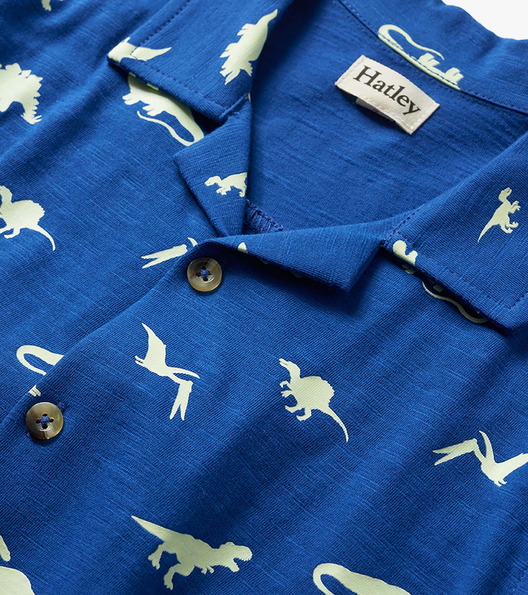 Boys Glow in the Dark Dinos Jersey Button Down | Hatley For Boys