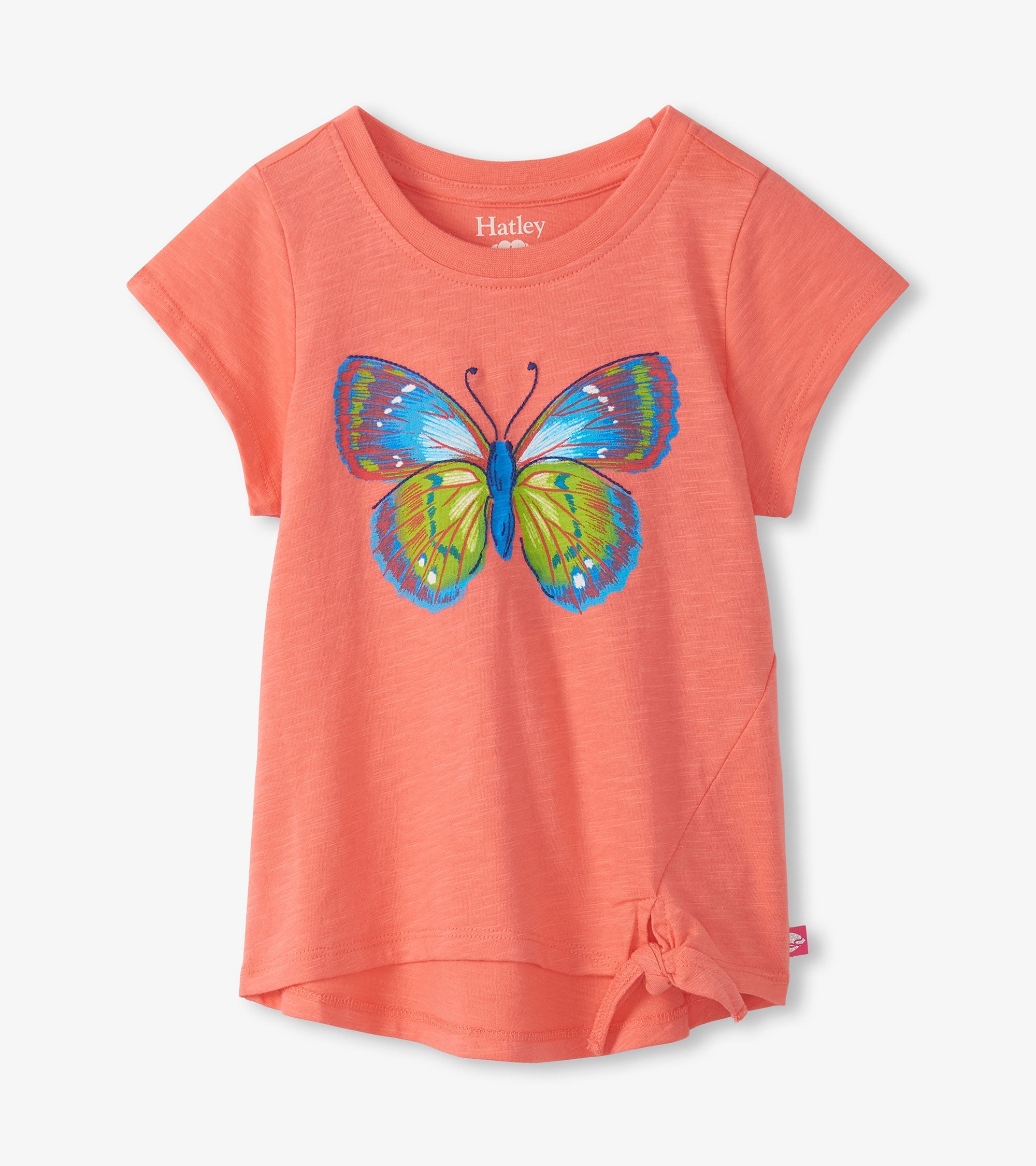 Girls Butterfly Tie Front T-Shirt | Hatley Sale Girls