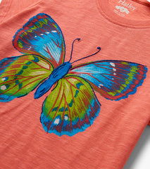 Girls Butterfly Tie Front T-Shirt | Hatley Sale Girls