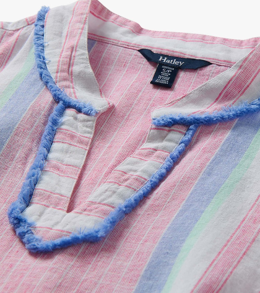 Marin Dress - Gradient Pink Stripes | Hatley Outlet Women