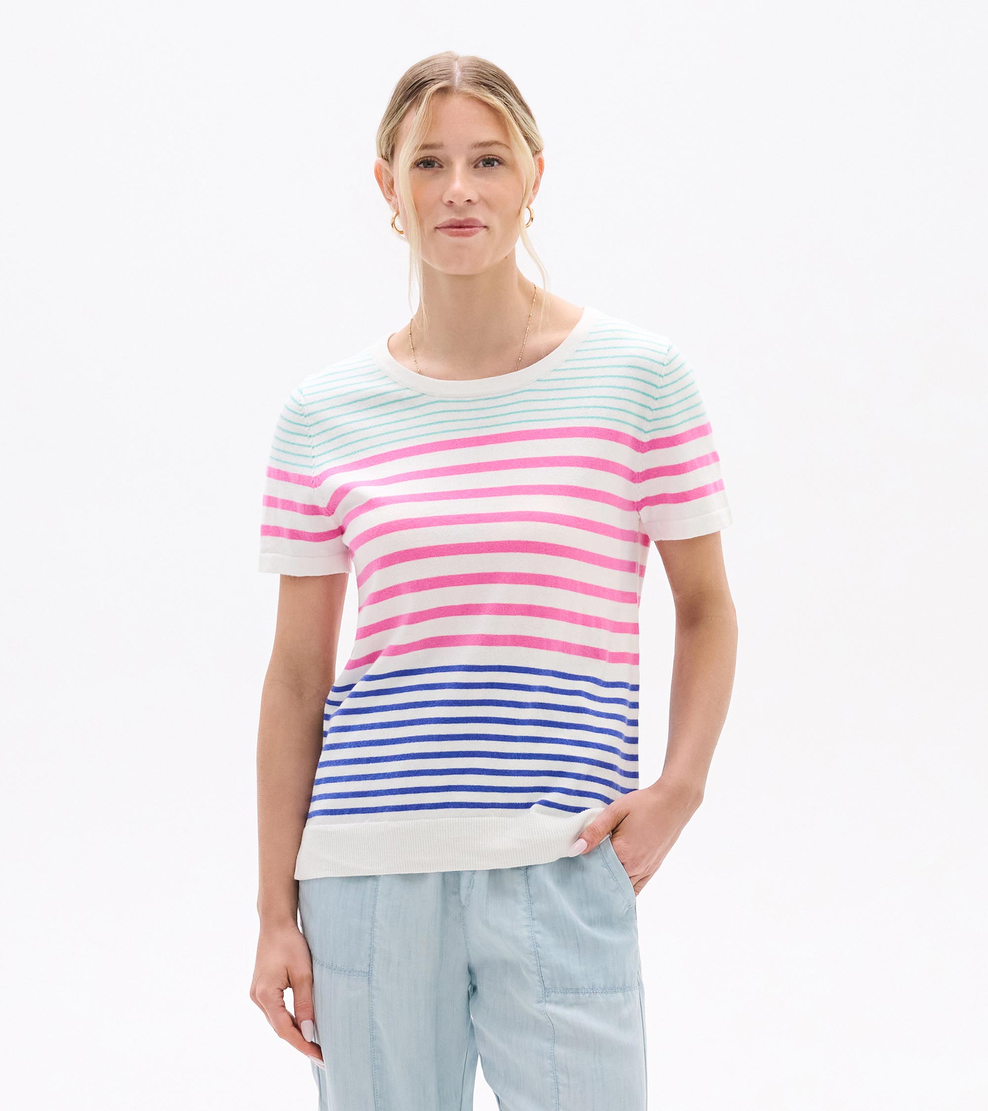 Simone Knit Tee - Summer Stripes | Hatley Sale Women