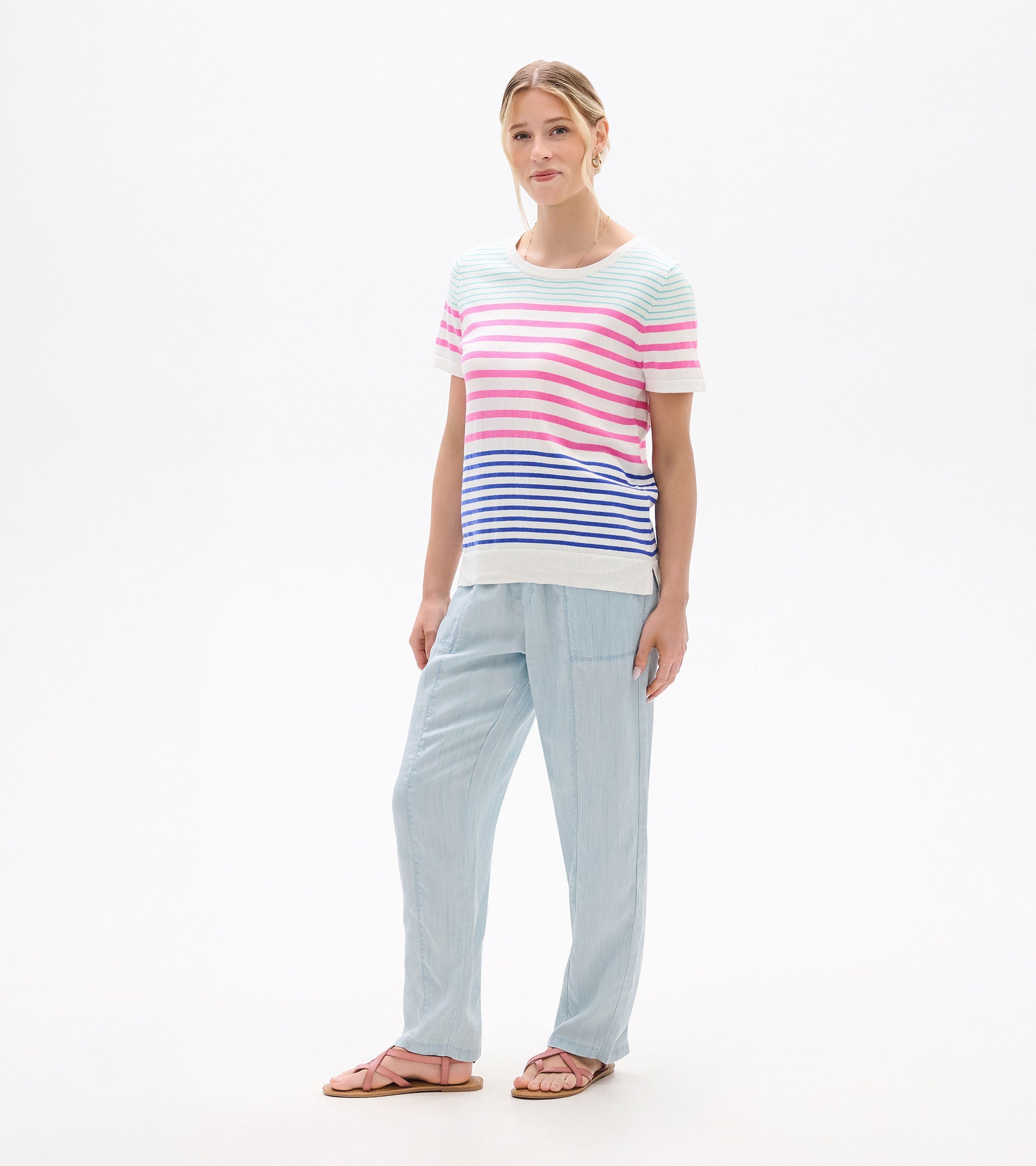 Simone Knit Tee - Summer Stripes | Hatley Sale Women