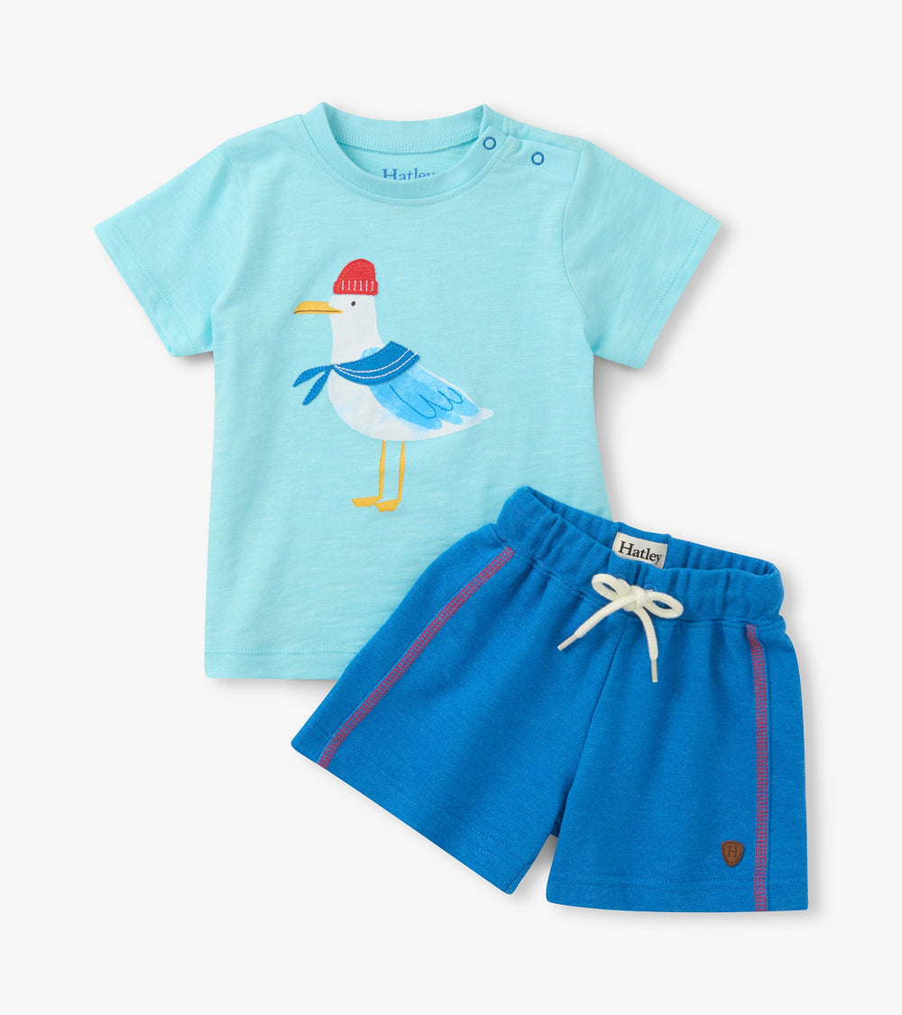 Baby & Toddler Boys Charming Seagull T-Shirt & Shorts Set | Hatley Discount Baby & Toddler