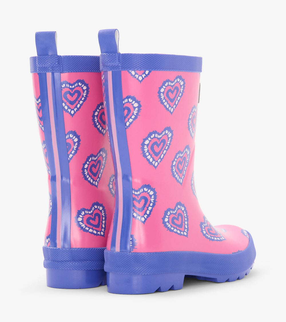 Girls Heart Burst Shiny Rain Boots | Hatley US Girls
