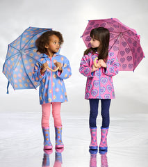 Girls Heart Burst Shiny Rain Boots | Hatley US Girls