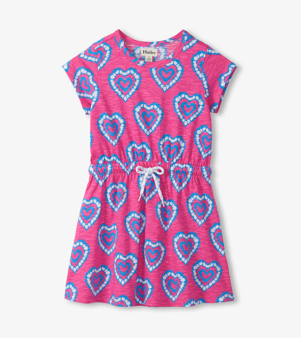 Girls Heart Burst Short Sleeve Dress | Hatley US Girls