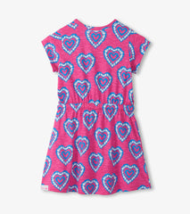 Girls Heart Burst Short Sleeve Dress | Hatley US Girls