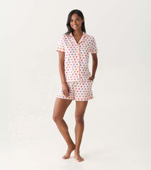 Women's Bunches of Hearts Short Pajama Set | Hatley Outlet Women