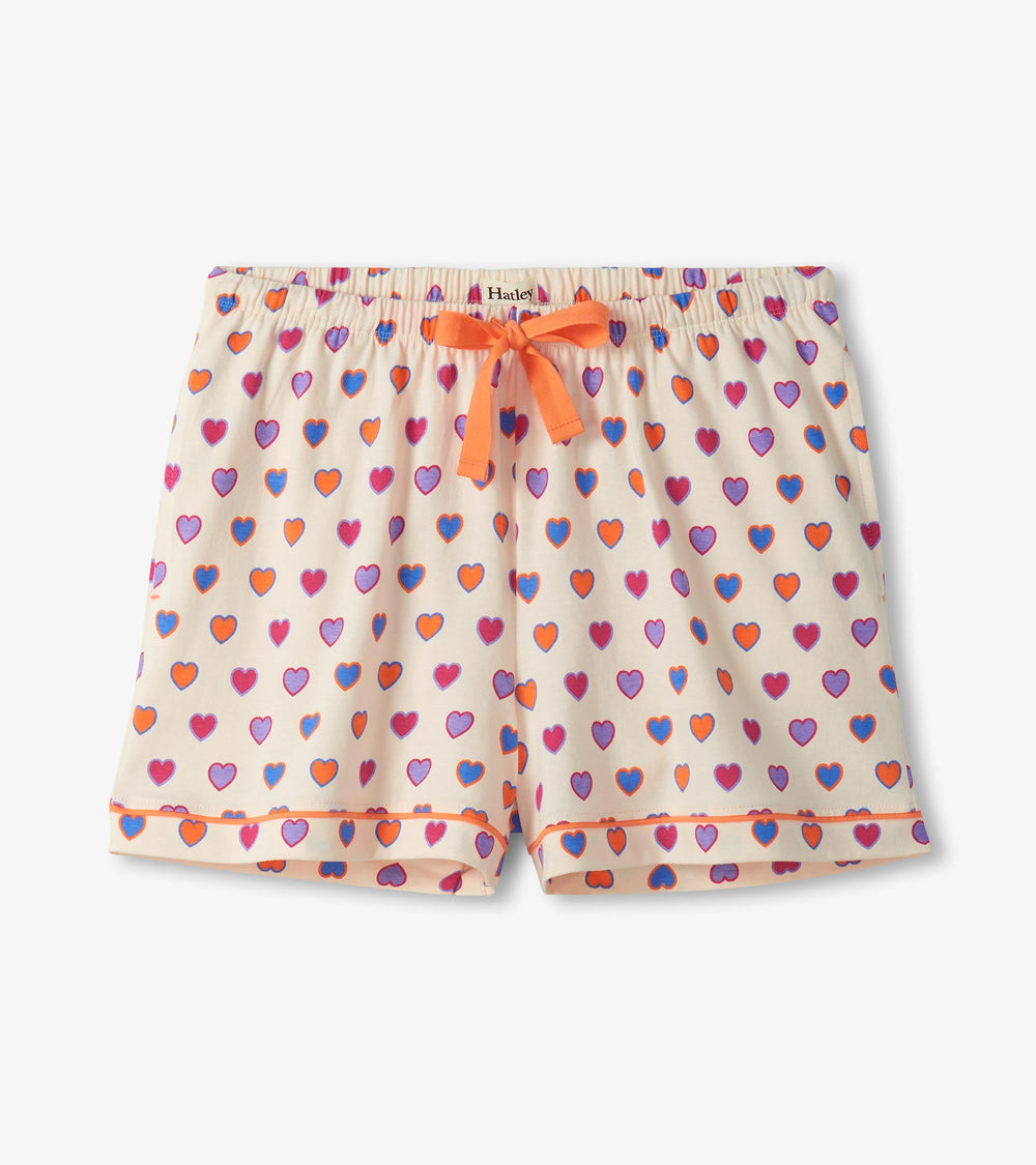 Women's Bunches of Hearts Short Pajama Set | Hatley Outlet Women