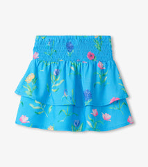 Girls Hyper Real Floral Smocked Waist Skirt | Hatley Discount Girls