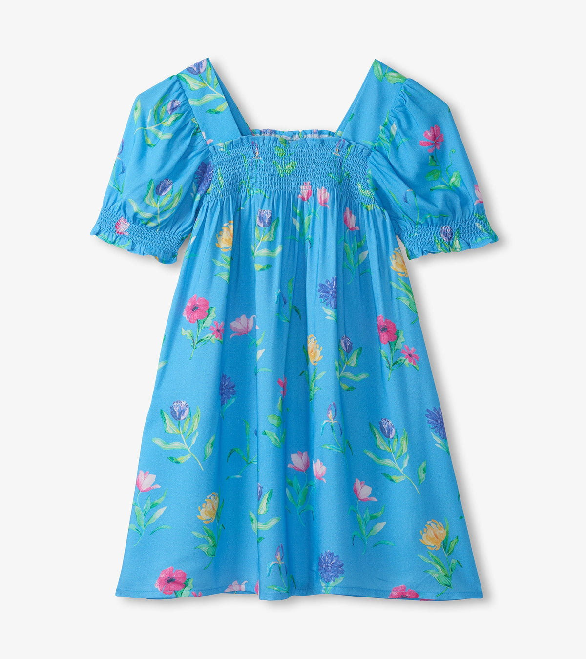 Girls Hyper Real Floral Smocked Dress | Hatley Sale Girls