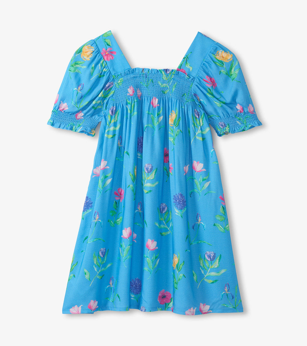 Girls Hyper Real Floral Smocked Dress | Hatley Sale Girls