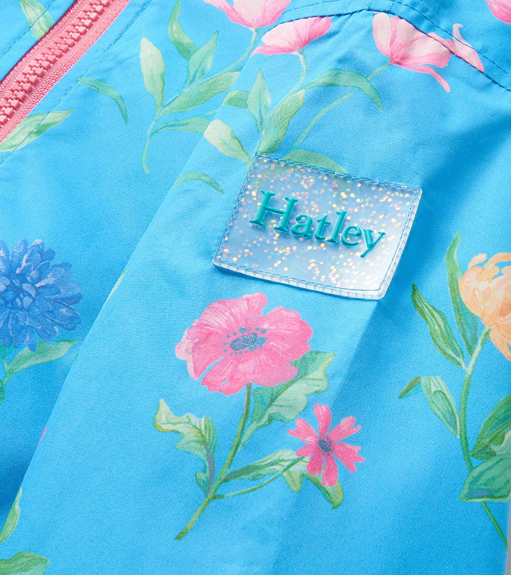 Girls Hyper Real Floral A-Line Swing Jacket | Hatley Outlet Girls