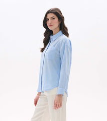 Relaxed Button Down - Light Blue Chambray | Hatley Women