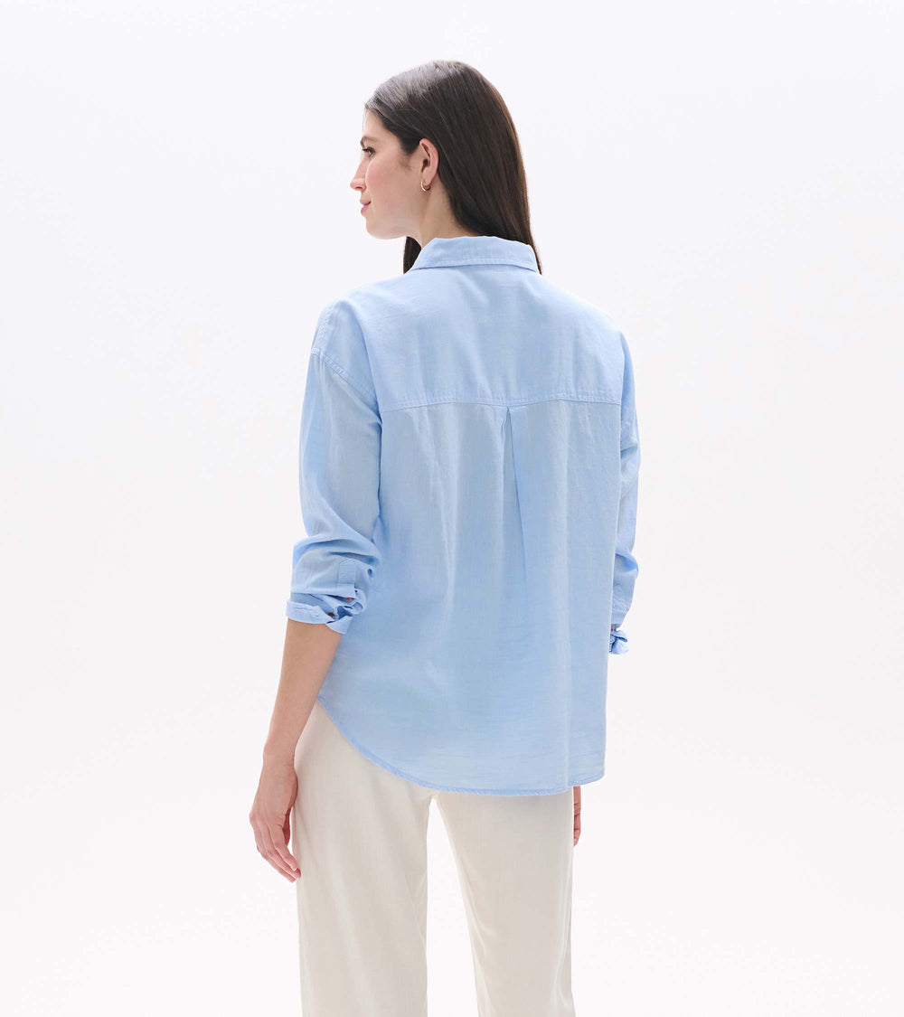 Relaxed Button Down - Light Blue Chambray | Hatley Women