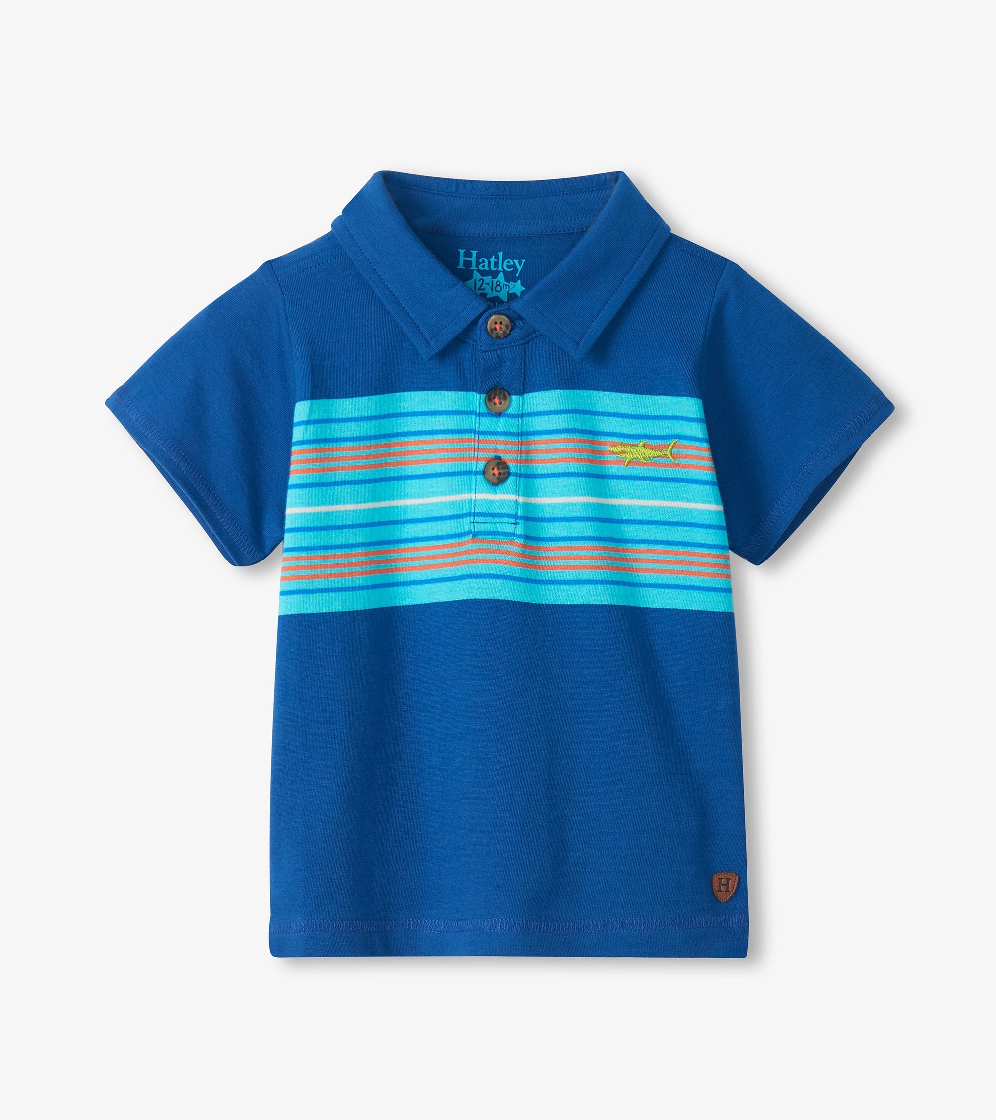 Baby & Toddler Boys Limoges Stripes Peached Jersey Polo T-Shirt | Hatley Discount Baby & Toddler
