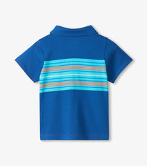 Baby & Toddler Boys Limoges Stripes Peached Jersey Polo T-Shirt | Hatley Discount Baby & Toddler
