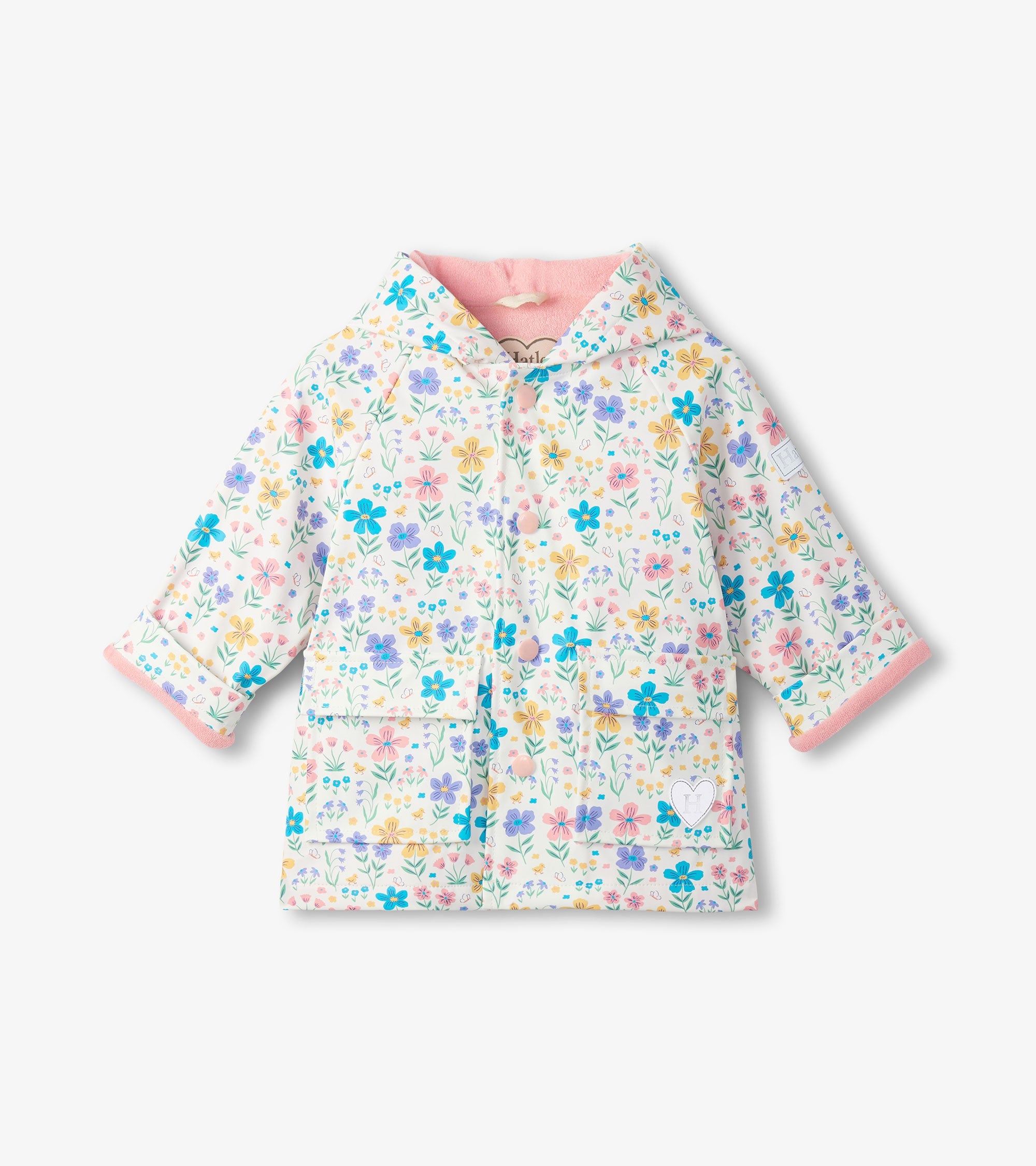 Baby & Toddler Girls Little Garden Chicks Button-Up Rain Jacket | Hatley