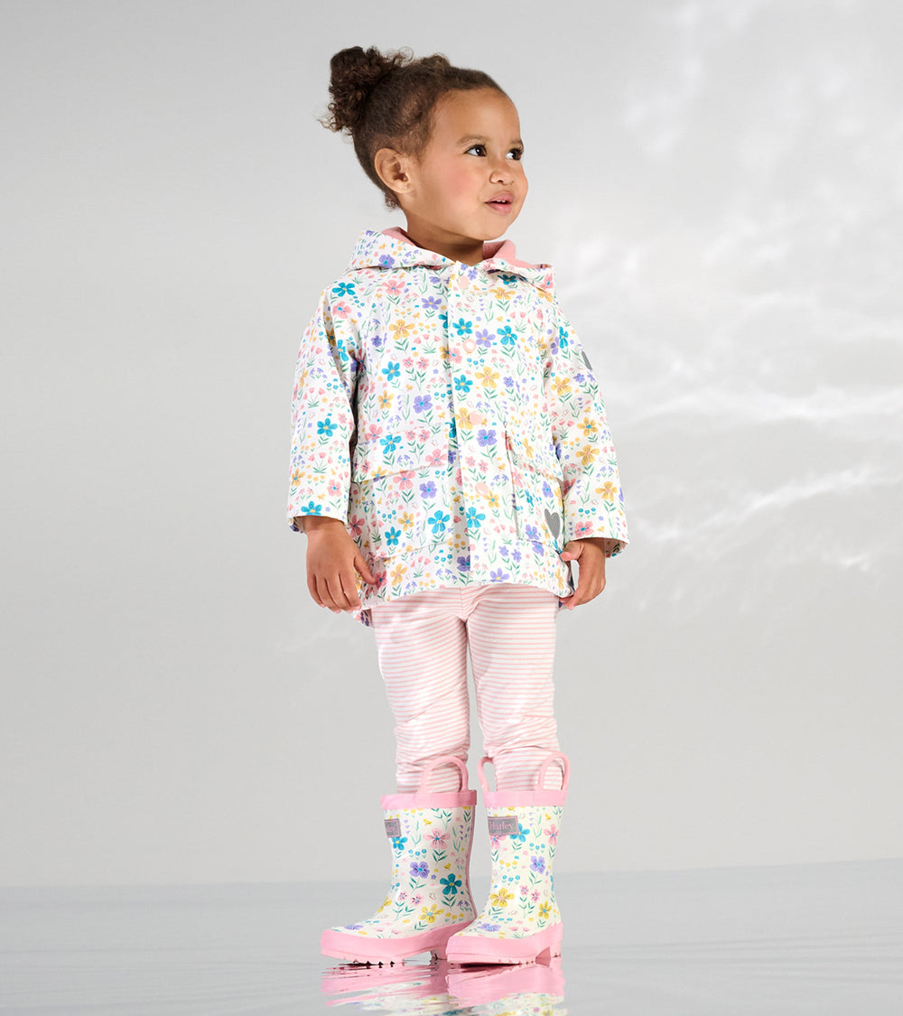Baby & Toddler Girls Little Garden Chicks Button-Up Rain Jacket | Hatley