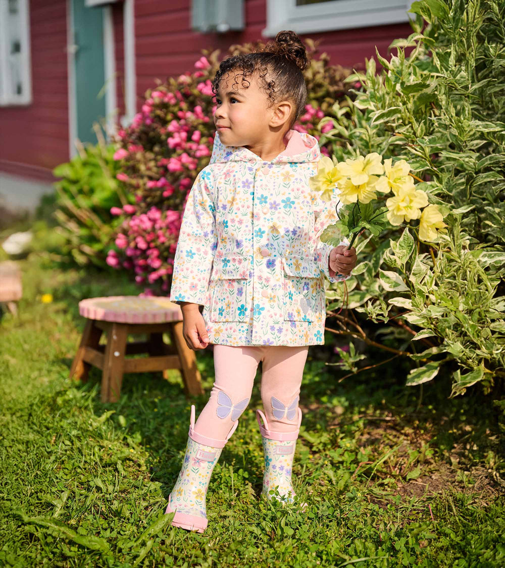 Baby & Toddler Girls Little Garden Chicks Button-Up Rain Jacket | Hatley